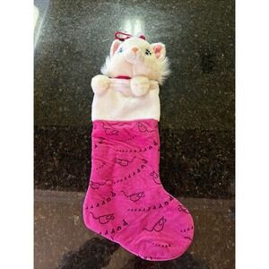 Vintage Disney The Aristocats MARIE Plush Christmas Holiday Stocking White Cat